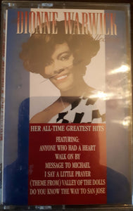 Dionne Warwick ‎– The Dionne Warwick Collection - Her All-Time Greatest Hits - Used Cassette 1989 Rhino - Soul / Easy Listening
