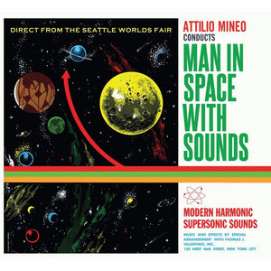Attilio Mineo - Man in Space With Sounds - New Vinyl Record 2017 Modern Harmonic Gatefold LP on 'Cosmic Swirly Green + Yellow' Vinyl - Jazz