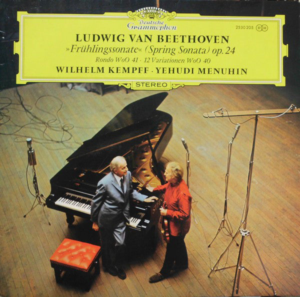 Ludwig Van Beethoven - Wilhelm Kempff, Yehudi Menuhin - Frühlingssonate / Rondo WoO 41 / 12 Variationen WoO 40 - Mint- 1970 Stereo (German Import) - Classical