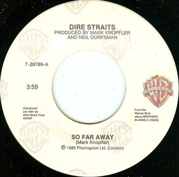 Dire Straits ‎– So Far Away - Mint- 45rpm 1985 Warner Bros. Records - Rock - Shuga Records