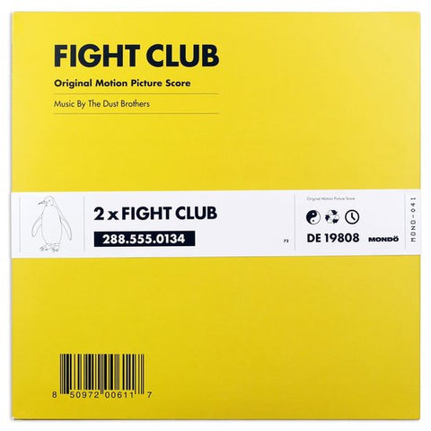 The Dust Brothers / Soundtrack - Fight Club (1999 Original Soundtrack ) - New Vinyl 2017 Mondo USA 2 Lp Pressing - 90's Soundtrack