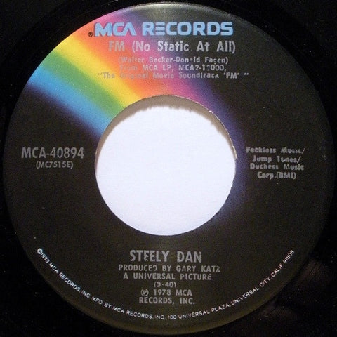 Steely Dan ‎– FM (No Static At All) - VG 45rpm 1978 USA - Jazz / Rock / Pop