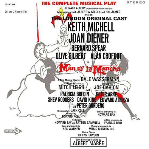 Dale Wasserman / Keith Michell / Joan Diener ‎– Man Of La Mancha - VG+ 2xLp Record USA Original Vinyl - Musical / Original Cast - Shuga Records
