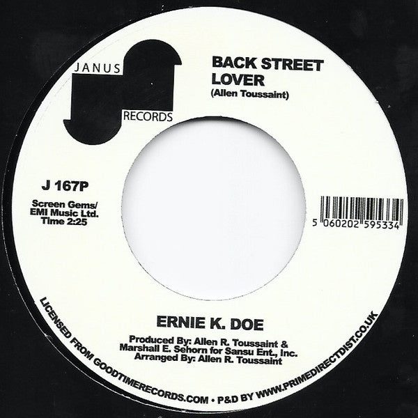 Ernie K. Doe – Here Come The Girls (1971) - New 7" Single Record Store Day 2021 Janus UK Import RSD Vinyl - Soul - Shuga Records
