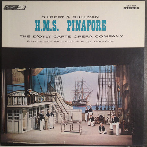 Gilbert & Sullivan, D'Oyly Carte Opera Company ‎– H.M.S. Pinafore (Complete) MINT- 2-LP London UK Stereo Pressing with Dialogue Book - Classical / Opera