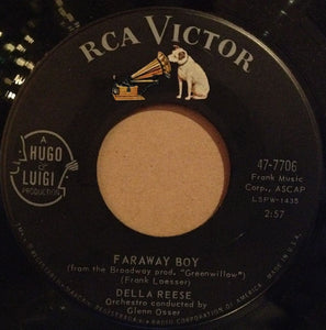 Della Reese ‎– Faraway Boy / Someday - VG= 45rpm 1960 USA RCA Records - Jazz / Pop / Stage & Screen