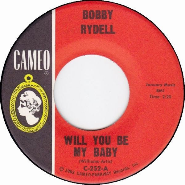 Bobby Rydell- Will You Be My Baby / Wildwood Days- VG+ 7" Single 45RPM- 1962 Cameo USA- Rock - Shuga Records