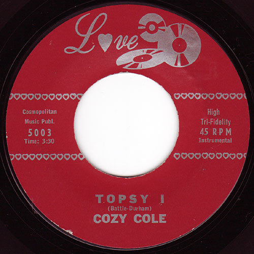Cozy Cole - Topsy VG+ - 7" Single 45RPM 1958 Love USA - Jazz