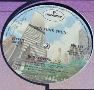 Con Funk Shun ‎– Body Lovers Mint- – 12" Promo Single  1981 Mercury USA - Funk