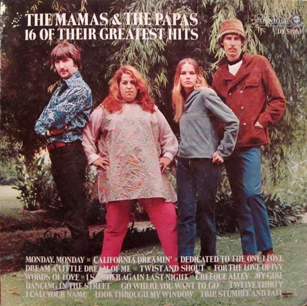 The Mamas & The Papas - 16 Of Their Greatest Hits - VG+ LP Record 1969 ABC/Dunhill USA Original Vinyl - Soft Rock / Folk Rock - Shuga Records