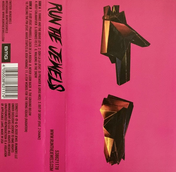 Run The Jewels ‎– Run The Jewels 4 - New Cassette Album 2020 BMG USA Gold Tape - Hip Hop - Shuga Records