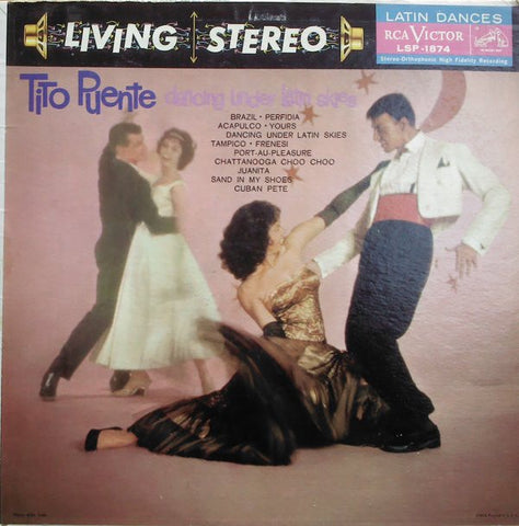 Tito Puente And His Orchestra ‎– Dancing Under Latin Skies - VG Lp Record 1959 USA Living Stereo Original Vinyl - Latin / Mambo / Samba / Cha-Cha / Bolero