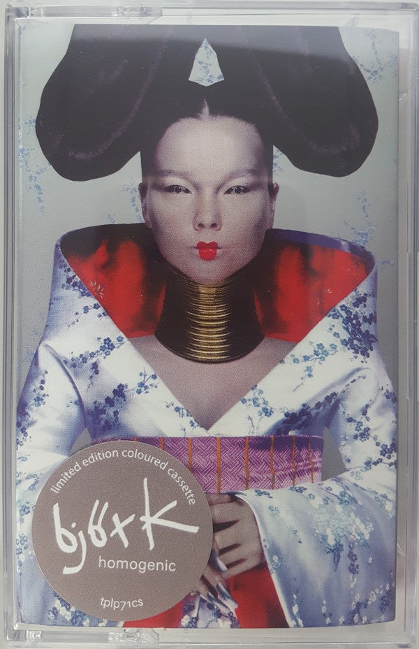 Björk ‎– Homogenic (1997) - New Cassette 2019 One Little Indian Silver Tape - Electronic / IDM / Leftfield