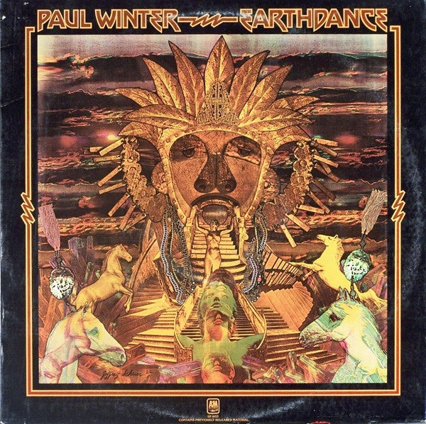 Paul Winter ‎– Earthdance - VG+ Lp Record 1977 A&M USA Promo Vinyl - Jazz / New Age / Ambient - Shuga Records