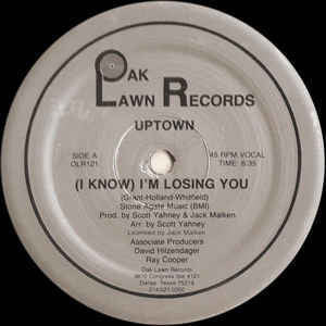 Uptown - (I Know) I'm Losing You - VG 12" Single USA 1983 - Italo Disco, Hi NRG