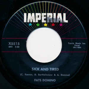 Fats Domino- Sick And Tired / No, No- VG+ 7" Single 45RPM- 1958 Imperial USA- Rock - Shuga Records
