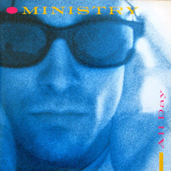 Ministry ‎– All Day / Everyday (Is Halloween) - VG+ 12" Ep Record 1984 USA Original Blue Cover - Synth-pop