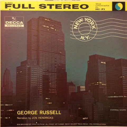 George Russell And His Orchestra ‎– New York, N.Y. (1959) - New LP Record 2021 Decca/Verve 180 gram Vinyl - Jazz / Big Band
