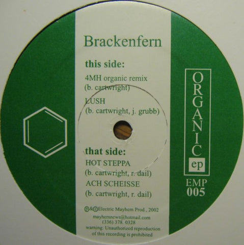 Brackenfern ‎– Organic EP - Mint- 12" Single Record 2002 Electric Mayhem USA Vinyl - Breakbeat / Downtempo