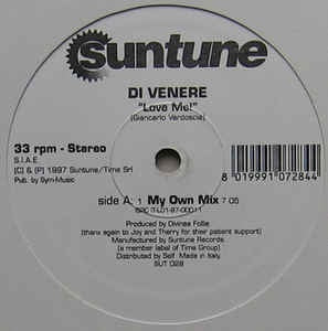 Di Venere ‎– Love Me! - New 12" Single Record 1997 Italy Import Suntune Vinyl - House