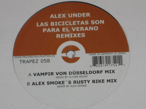 Alex Under ‎– Las Bicicletas Son Para El Verano (Remixes) - Mint- 12" Single (German Import) 2005 - Techno / Minimal