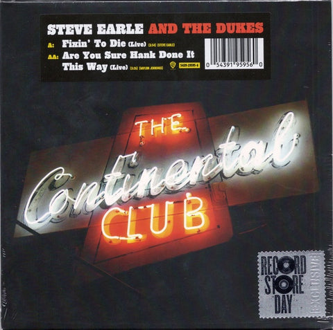 Steve Earle and the Dukes - Live - New Vinyl Record 2017 Warner Record Store Day 7", LTD to 2800 - Outlaw Country / Rock