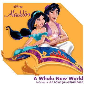 Aladdin / Lea Salonga and Brad Kane - A Whole New World - New Single 3" Record Store Day 2019 Walt Disney USA RSD Black Friday Vinyl - Soundtrack