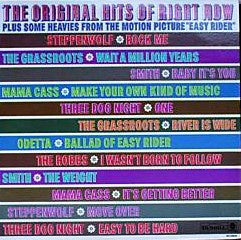 Various ‎– The Original Hits Of Right Now Plus Some Heavies From The Motion Picture "Easy Rider" - VG+ Lp Record 1969 Stereo USA Original Vinyl - Psychedelic Rock / Classic Rock / Blues Rock