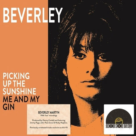 Beverley ‎– Picking Up The Sunshine / Me And My Gin - New 7" Single Record Store Day 2017 Fly RSD - Rock / Folk Rock