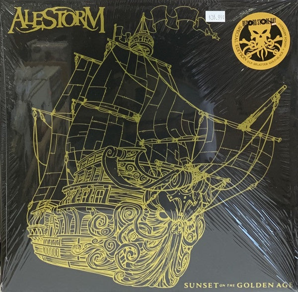 Alestorm ‎– Sunset On The Golden Age (2014) - New 2 LP Record Store Day 2021 Napalm Europe Import RSD Black / Gold Splatter Vinyl - Power Metal / Folk Metal - Shuga Records