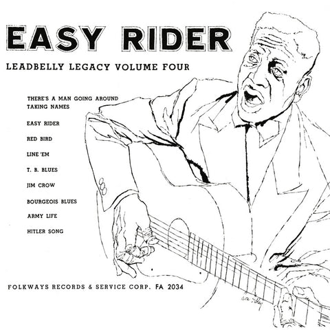 Leadbelly ‎– Easy Rider: Leadbelly Legacy Volume Four (1950)- New LP Record 2019 Folkways USA Vinyl - Blues / Country Blues