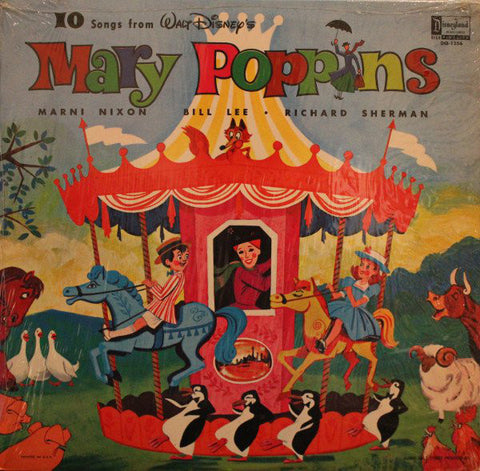 Various ‎– 10 Songs From Mary Poppins VG Lp Record 1964 Disneyland USA Mono Vinyl - Children's / Soundtrack / Musical