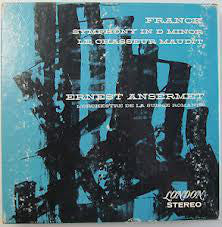 Ernest Ansermet and L'Orchestre De La Suisse Romande ‎– César Franck: Symphony In D Minor / Le Chasseur Maudit - VG 1961 UK Import ffss Blue Back - Classical