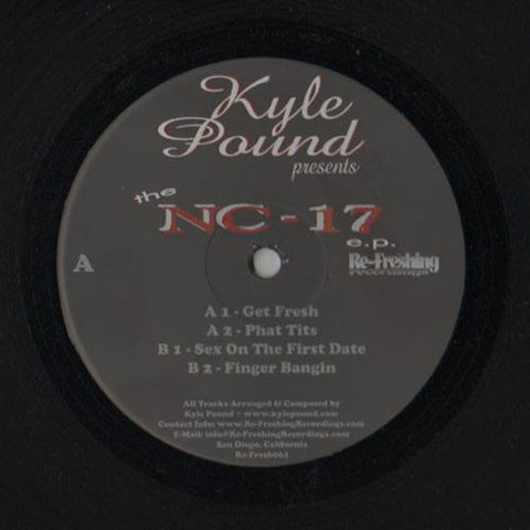 Kyle Pound - The NC-17 EP VG+ - 12" Single 2006 Re-Freshing USA - House