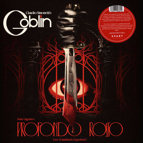 Claudio Simonetti's Goblin – Dario Argento's Profondo Rosso - New LP 2021 Svart Europe Red Vinyl - Soundtrack / Score / Avantgarde