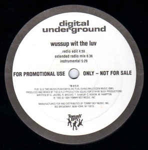 Digital Underground ‎– Wussup Wit The Luv - 12" Promo Single 1994 - Hip Hop