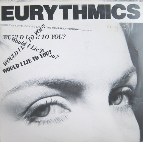Eurythmics ‎- Would I Lie To You? - VG+ 12" Single Record 1985 RCA Victor USA Vinyl - Synth-Pop