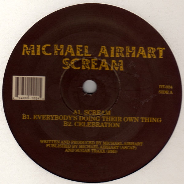 Michael Airhart ‎– Scream - New 12" Single Record 2000 Dust Traxx USA Vinyl - Chicago House