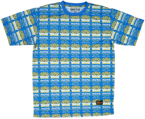 SSUR Plus - Men's Sublimated Blue 'Mota Marijuana' T-Shirt
