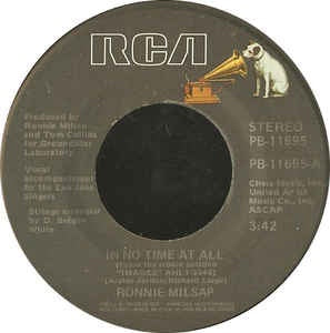 Ronnie Milsap ‎– In No Time At All / Get It Up - M- 7" Single 45RPM 1979 RCA USA - Disco - Shuga Records