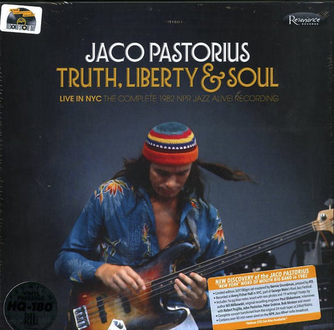 Jaco Pastorius - Truth, Liberty & Soul: Complete 1982 NPR Jazz Alive! - New Vinyl Record 2017 Resonance Records 3-LP Individually Numbered Boxset on Black Vinyl- Jazz / Fusion / Rock