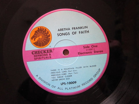 Aretha Franklin ‎– The Gospel Soul Of Aretha Franklin - VG+ Lp Record (no original cover) 1970's USA Press Vinyl - Soul / Gospel