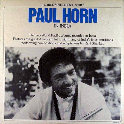 Paul Horn – In India (1967) - Mint- 2 LP Record 1975 Blue Note USA Vinyl - Jazz / Indian Classical