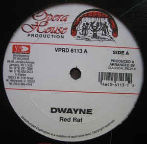 Red Rat / Tony Curtis & Ghost ‎– Dwayne / Wine - VG Single Record - 1997 USA Opera House - Dancehall