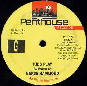 Beres Hammond ‎– Kids Play - VG+ 12" Single Record 1995 USA Penthouse Vinyl - Reggae / Lovers Rock