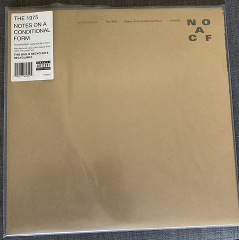 The 1975 ‎– Notes On A Conditional Form - New 2 LP Record 2020 Polydor Dirty Hit Clear Vinyl & Download - Pop Rock / Indie Rock