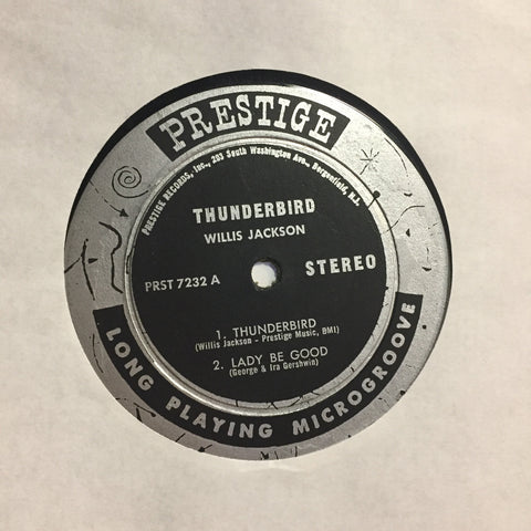 Willis Jackson ‎– Thunderbird VG+ (No Original Cover) 1962 Prestige Stereo USA - Jazz / Bop