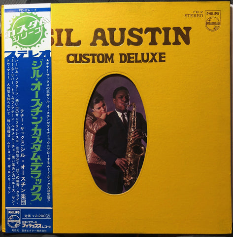 Sil Austin ‎– Custom Deluxe - VG+ Lp Record 1970's Philips Japan Import Vinyl, Insert, Booklet & OBI - Jazz