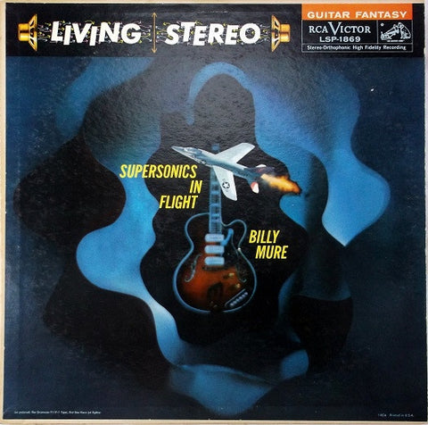Billy Mure ‎– Supersonics In Flight - VG Lp Record 1959 USA Living Stereo Original Vinyl - Rock