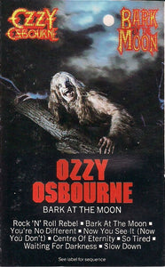 Ozzy Osbourne ‎– Bark At The Moon - Used Cassette Tape - CBS 1983 USA - Rock / Heavy Metal